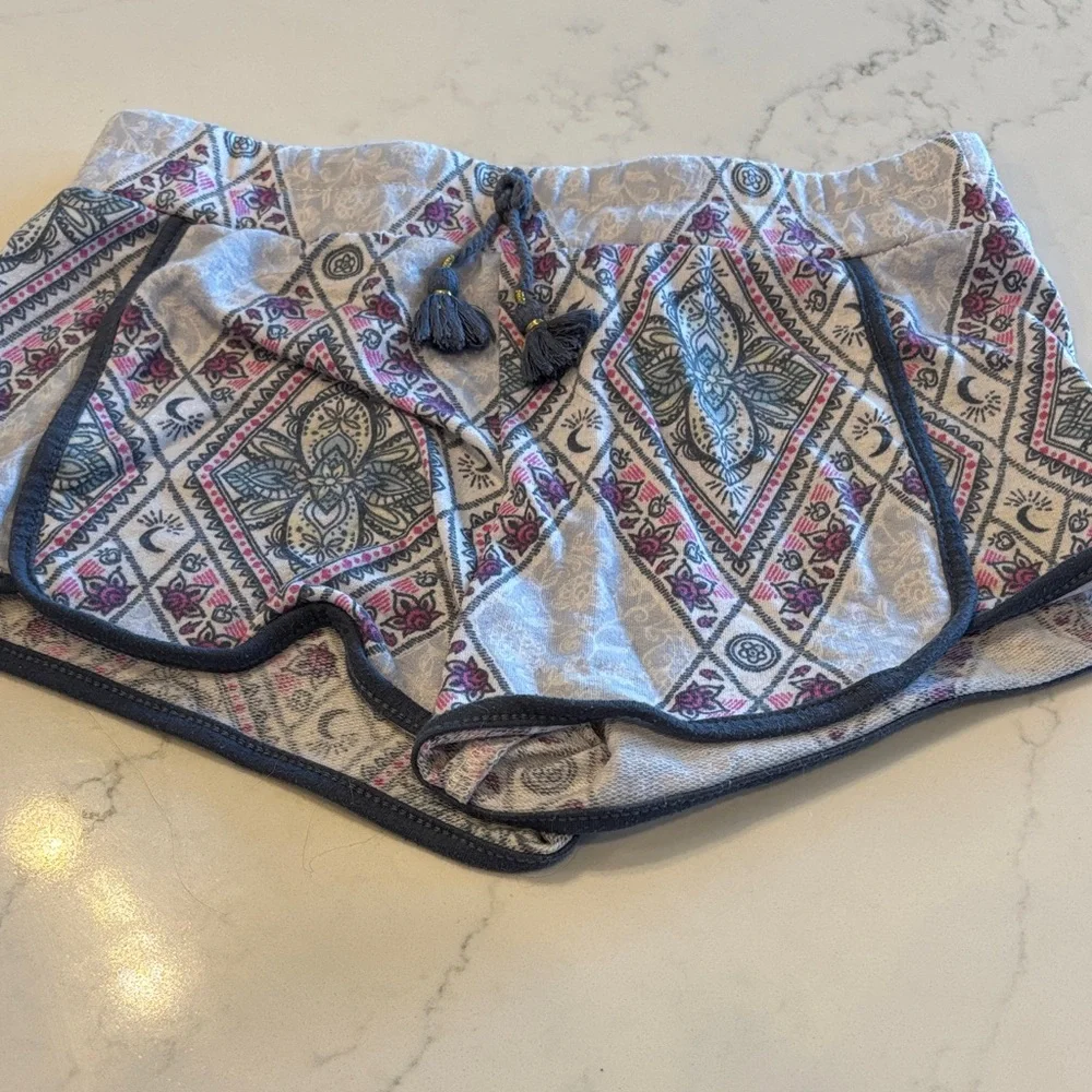 Patterned and Solid Shorts Set